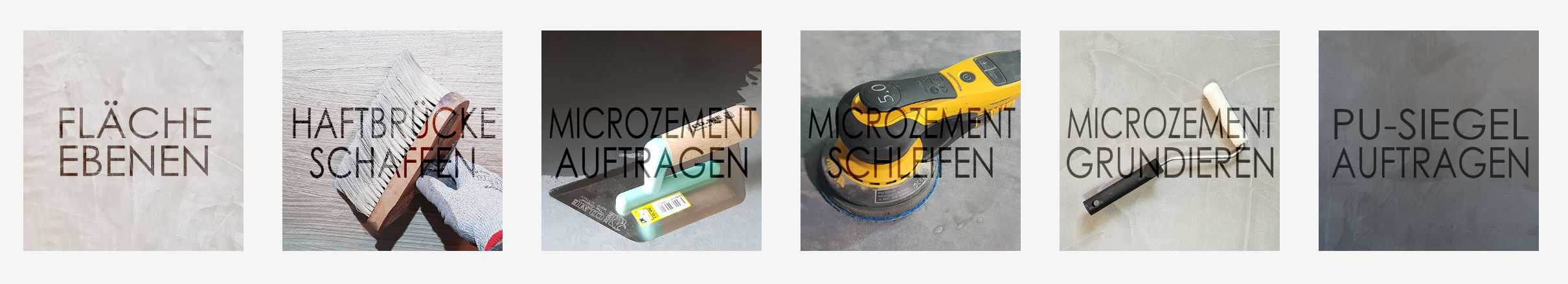 Mikrozement verarbeieten