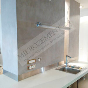 Microzement auf Bauplatten